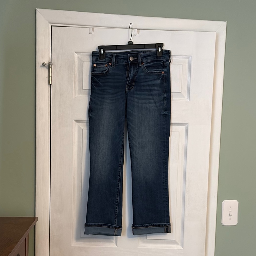 Aeropostale Blue Cropped Ankle Jeans